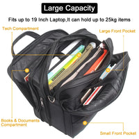 Canvas Business Laptop Bag with Shoulder Strap – Multiple Sizes