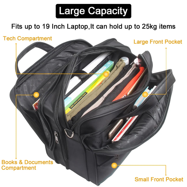 Canvas Business Laptop Bag with Shoulder Strap – Multiple Sizes