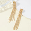 Elegant Knot Long Tassel Earrings