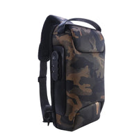 Waterproof Anti-Theft Crossbody & USB Shoulder Bag for Men