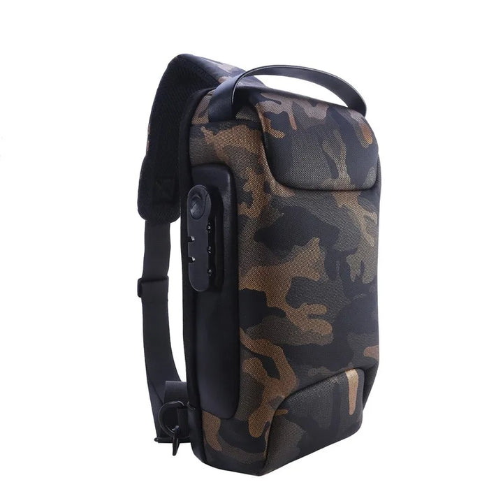 Waterproof Anti-Theft Crossbody & USB Shoulder Bag for Men