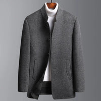 Medium-Length Men's Coat Made of Wool-Cashmere – Victor