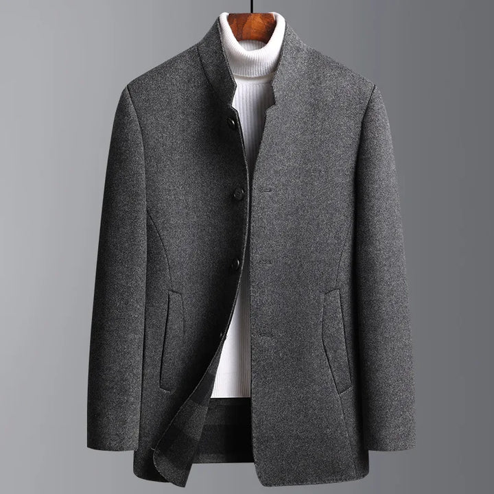 Medium-Length Men's Coat Made of Wool-Cashmere – Victor