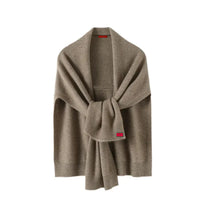 Ladies' knitted cape made of soft material – Lorena