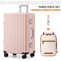 Aluminium Frame Luggage Case with Spinner Wheels & USB Charging Port