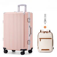 Aluminium Frame Luggage Case with Spinner Wheels & USB Charging Port