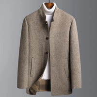 Medium-Length Men's Coat Made of Wool-Cashmere – Victor