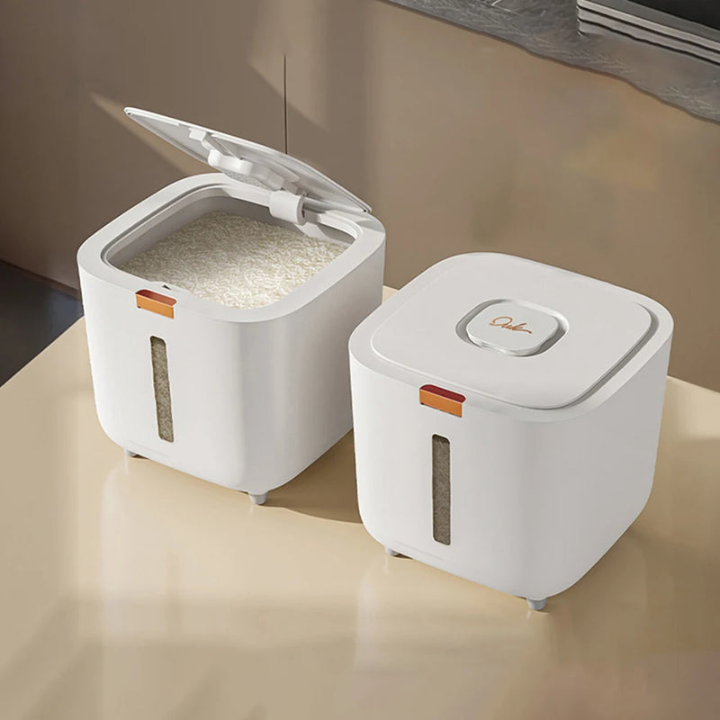 Rice Storage Box 5–10kg Airtight Moisture & Insect Resistant with Measuring Cup – GrainSafe