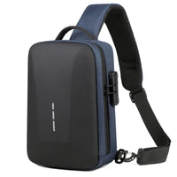 Secure Crossbody Travel Bag with Lock & USB Charging – Men's Shoulder Pack