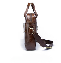 Genuine Leather Business Laptop Shoulder Bag