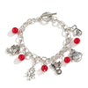 Festive Silver Charm Bracelet