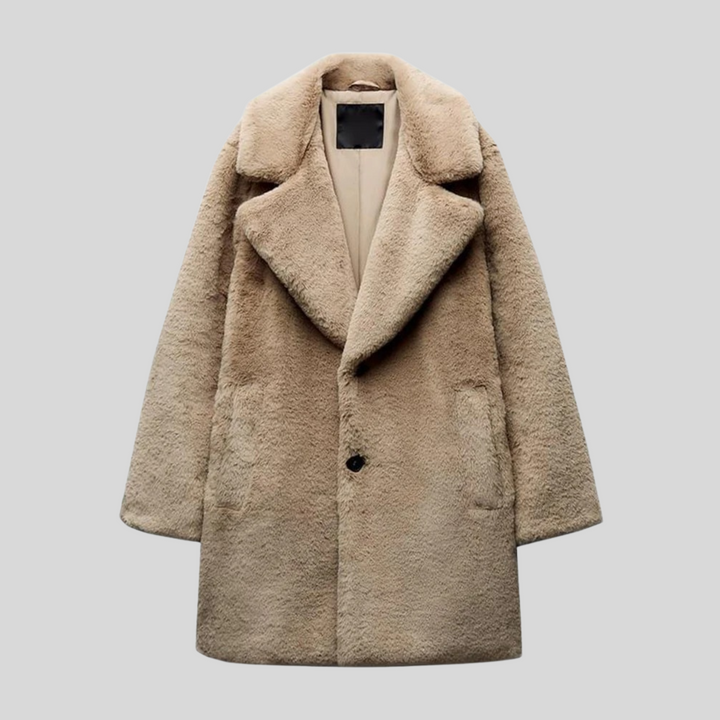 Ladies' teddy coat with a classic cut – Maribelle