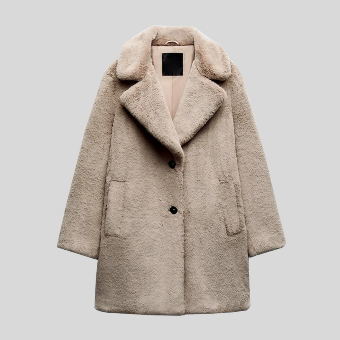 Ladies' teddy coat with a classic cut – Maribelle