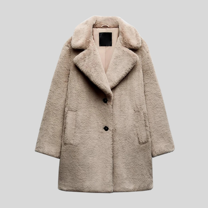 Ladies' teddy coat with a classic cut – Maribelle