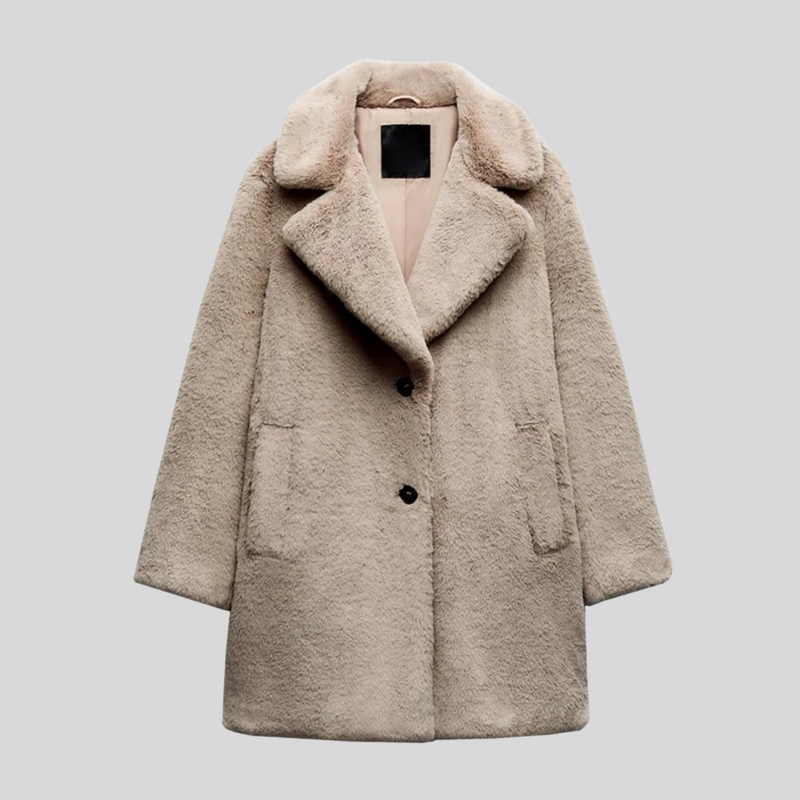 Ladies' teddy coat with a classic cut – Maribelle