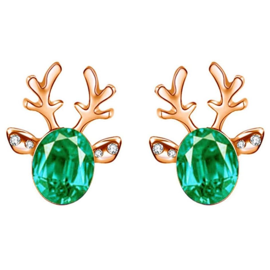 Christmas Reindeer Stud Earrings | Festive Women's Jewellery