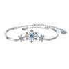 Christmas Snowflake Cubic Zirconia Bracelet