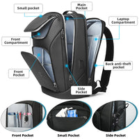 High-Capacity Waterproof Laptop & Travel Backpack with USB Charging