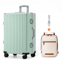 Aluminium Frame Luggage Case with Spinner Wheels & USB Charging Port
