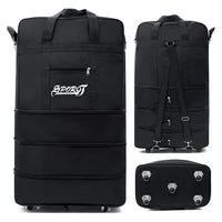 Expandable Travel Backpack with Wheels – Foldable Multi-Layer Design