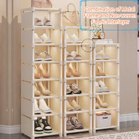 Space-Saving Metal Frame Shoe Rack with 6/8 Layers – Liora