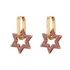 Star Crystal Hoop Earrings | Sparkling Women's Jewellery