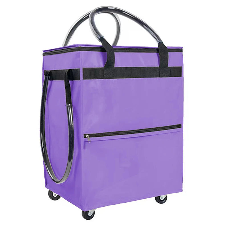 Reusable Shopping Bag with Wheels – Rollex – (Large Capacity)