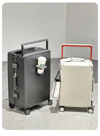 Wide-Handle Aluminium Frame PC Luggage – Lightweight & Durable Travel Case