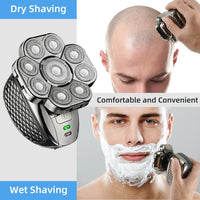 6-in-1 Waterproof Men’s Electric Shaver with 9D Floating Heads & Grooming Kit – MultiTrim