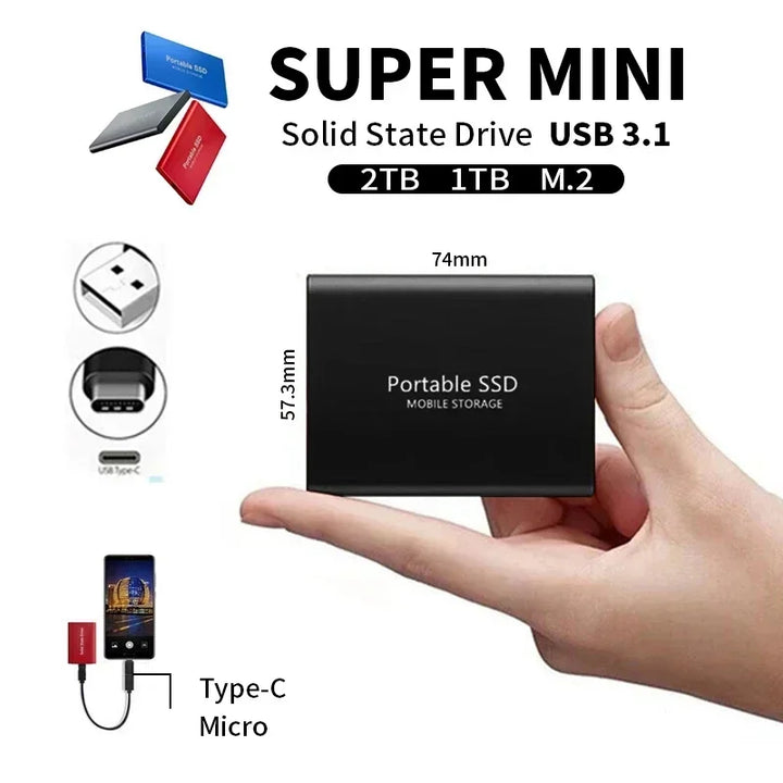 Ultra-Fast External SSD - SpeedDrive Pro