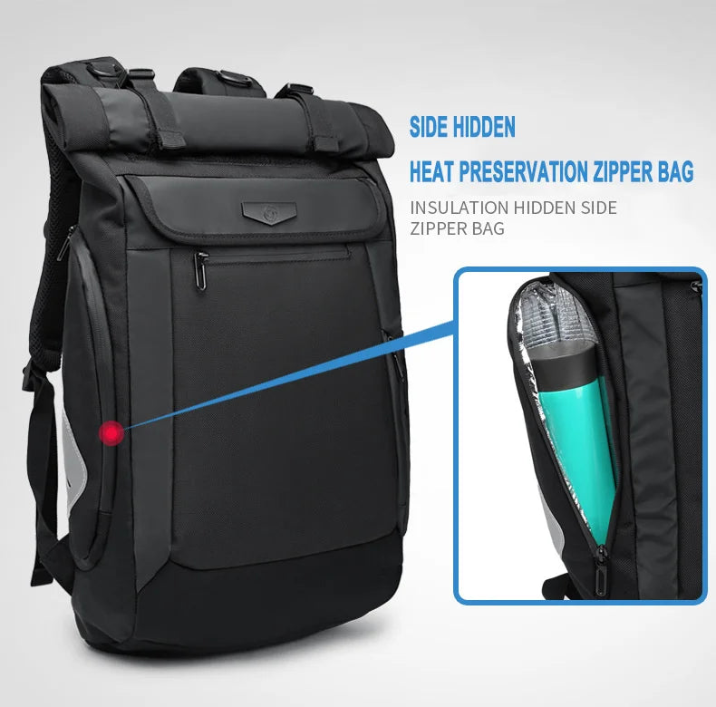 Large-Capacity Waterproof Laptop & Travel Backpack for Men