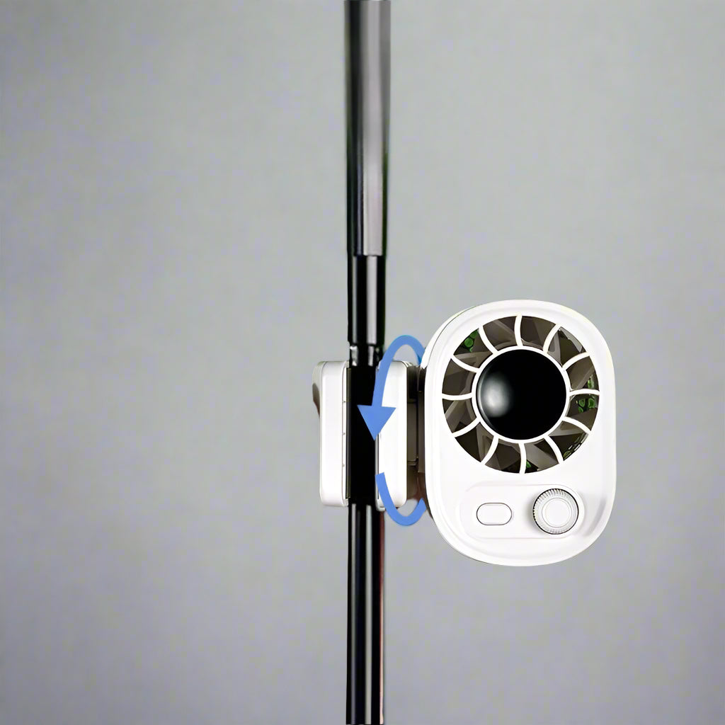Hipacool Portable Car Clip Fan with 360° Rotation & 100 Speeds – ClipAir
