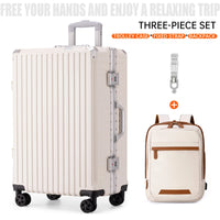 Aluminium Frame Luggage Case with Spinner Wheels & USB Charging Port