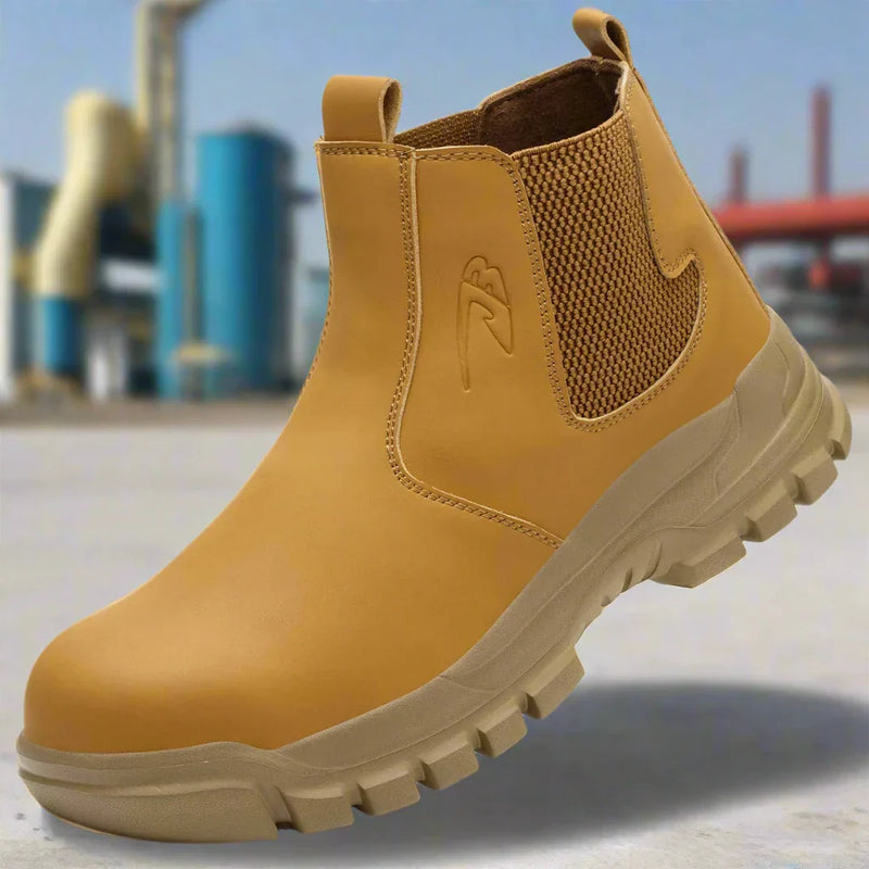 Men's waterproof safety work boots with steel toe & wide fit – Magnus