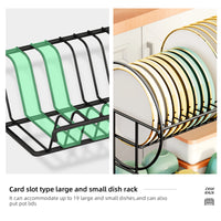 2-Tier Dish Drying Rack with Drainboard & Cutlery Holder – Aria