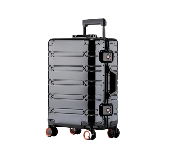 Large Capacity Aluminium Luggage Set with Carry-On & Check-In Options