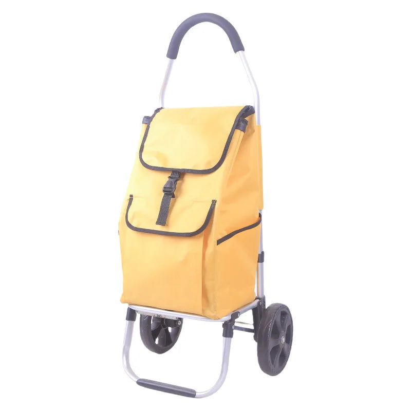 Foldable Aluminium Shopping Trolley – CarryEase