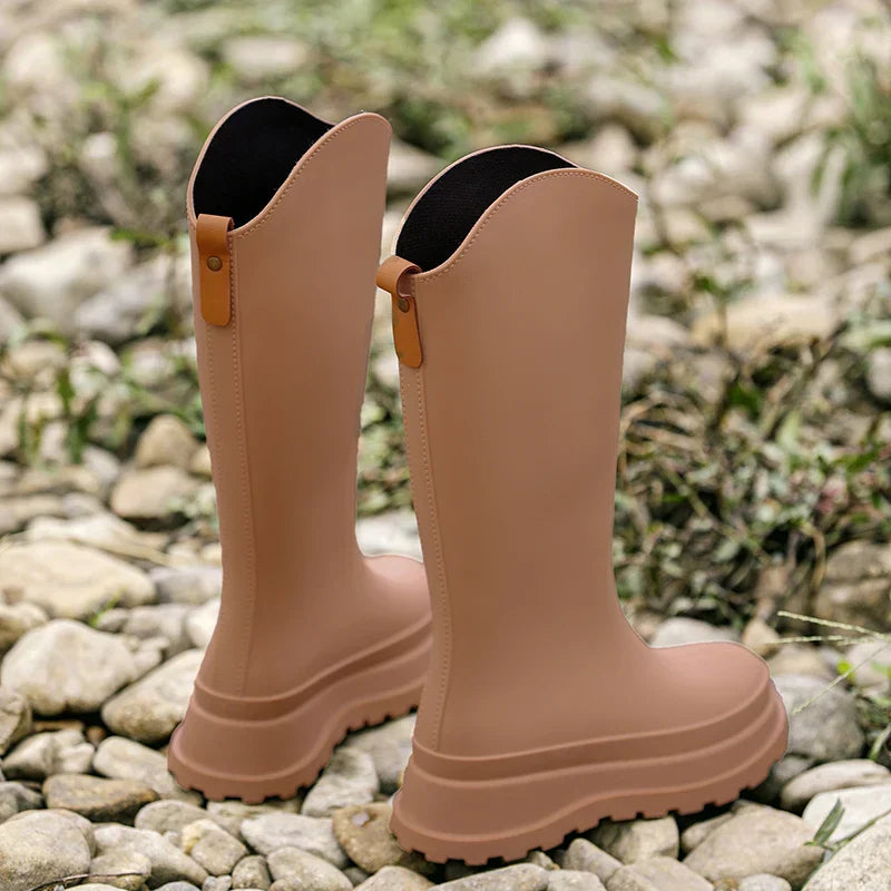 Ladies' rain boots high & waterproof with comfort sole – Maris