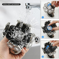 6-in-1 Waterproof Men’s Electric Shaver with 9D Floating Heads & Grooming Kit – MultiTrim