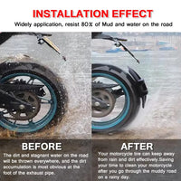 Universal Motorcycle Rear Fender Mudguard with Steel Bracket – TrailGuard