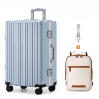 Aluminium Frame Luggage Case with Spinner Wheels & USB Charging Port