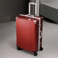 Aluminium Frame Luggage Case with Spinner Wheels & USB Charging Port