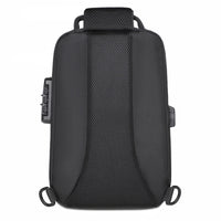 Secure Crossbody Travel Bag with Lock & USB Charging – Men's Shoulder Pack