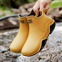 Ladies' mid-height waterproof rain boots with anti-slip sole – Nivara
