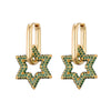 Star Crystal Hoop Earrings | Sparkling Women's Jewellery