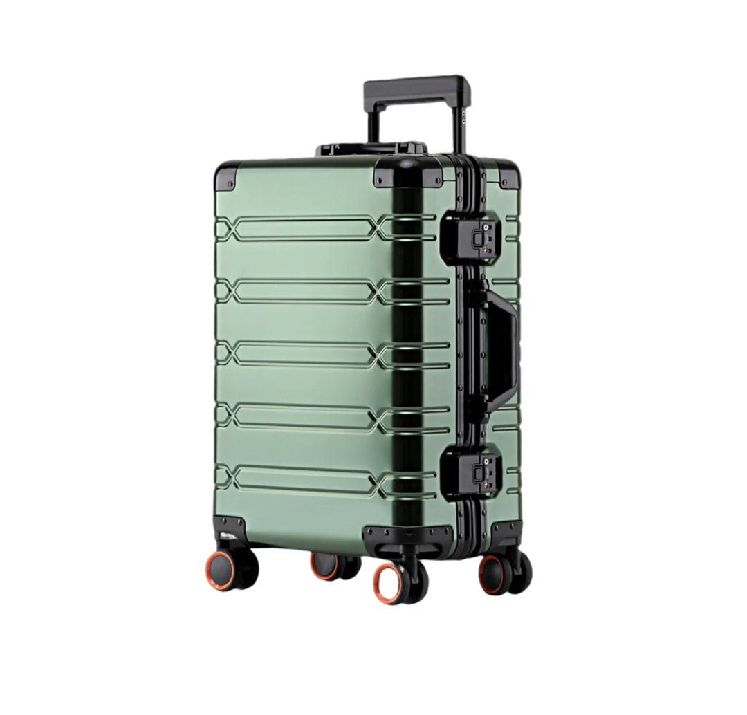 Large Capacity Aluminium Luggage Set with Carry-On & Check-In Options