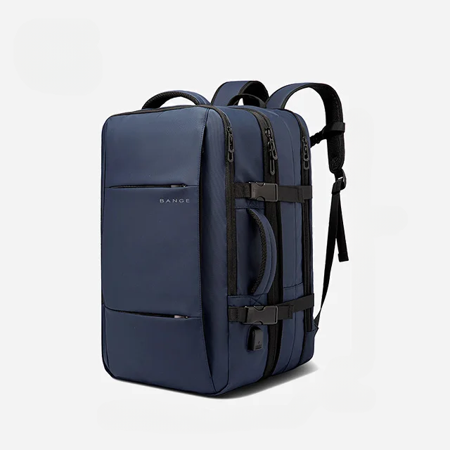 Large-Capacity Waterproof Business & Travel Backpack with USB Charging