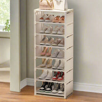 Space-Saving Metal Frame Shoe Rack with 6/8 Layers – Liora