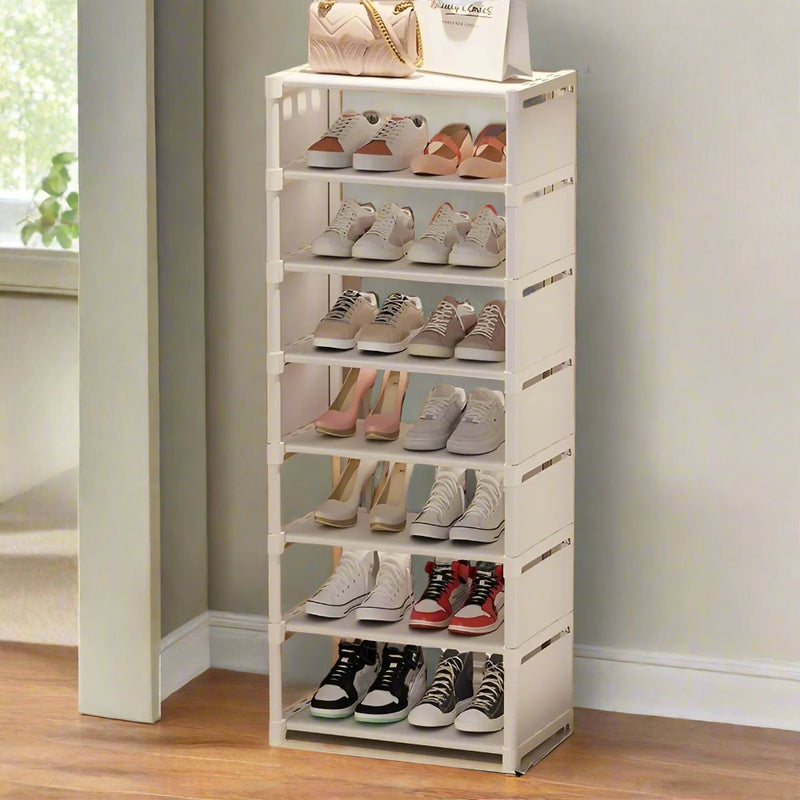 Space-Saving Metal Frame Shoe Rack with 6/8 Layers – Liora