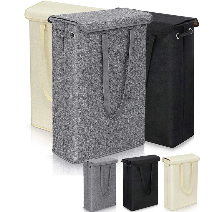 45L Slim Laundry Basket with Lid – Neris